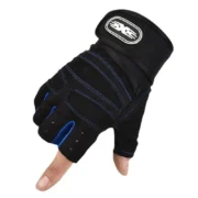 ⁦Fitness Half Finger Gloves Men And Women Wrist Guard Sports Dumbbell Riding Non Slip Horizontal Bar Exercise Training⁩ - الصورة ⁦7⁩
