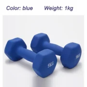 ⁦1kg women's dumbbell professional bones home fitness sports equipment weight loss multicolour plastic dip⁩ - الصورة ⁦8⁩