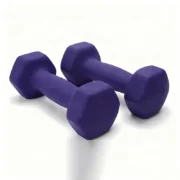 ⁦1kg women's dumbbell professional bones home fitness sports equipment weight loss multicolour plastic dip⁩ - الصورة ⁦3⁩