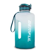 ⁦2.2 Liter Water Bottles with Straw Times to Drink Durable Sports Big Jug with Handle Leakproof BPA Free Reusable for Adults⁩ - الصورة ⁦10⁩