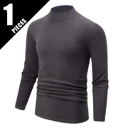 ⁦2/4 Piece Men's And Teenagers' Thermal Underwear Set Simple And Fashionable Long Sleeve Bottoming Shirt Elastic Waist Trousers P⁩ - الصورة ⁦11⁩