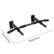 ⁦Wall-Mounted Pull Up Bars Dip Rack Station Push Fitness Dip Stand For Home Gym Body Workout Indoor Exercise⁩ - الصورة ⁦7⁩