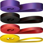 ⁦4pcs Yoga Resistance Tension Bands, Fitness Pull Up Bands, Workout Equipment For Exercise, Body Stretching, Strength Training⁩ - الصورة ⁦3⁩