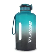 ⁦2.2 Liter Water Bottles with Straw Times to Drink Durable Sports Big Jug with Handle Leakproof BPA Free Reusable for Adults⁩ - الصورة ⁦7⁩