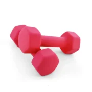 ⁦1kg women's dumbbell professional bones home fitness sports equipment weight loss multicolour plastic dip⁩ - الصورة ⁦4⁩