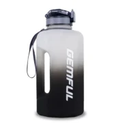⁦2.2 Liter Water Bottles with Straw Times to Drink Durable Sports Big Jug with Handle Leakproof BPA Free Reusable for Adults⁩ - الصورة ⁦9⁩
