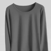 ⁦2/4 Piece Men's And Teenagers' Thermal Underwear Set Simple And Fashionable Long Sleeve Bottoming Shirt Elastic Waist Trousers P⁩ - الصورة ⁦5⁩